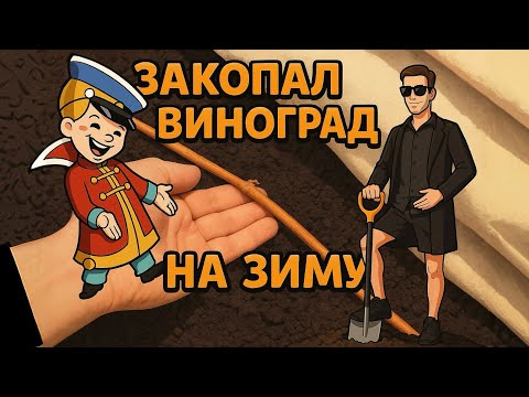 Видео: В ОКТЯБРЕ УКРЫЛ ВИНОГРАД НА ЗИМУ😳 #виноград 