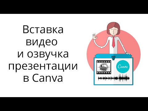 Видео: Добавление видео в презентацию, запись видео и озвучка презентации в Canva