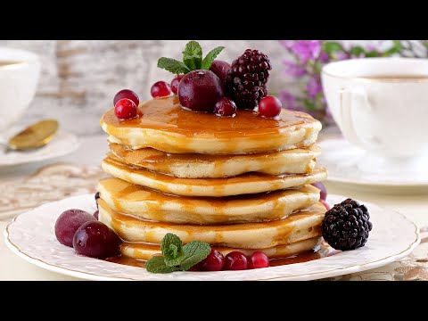 Видео: 🥞Очень пышные и вкусные панкейки! Американские блинчики на молоке! Идеальный завтрак для всей семьи!