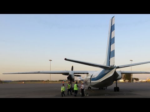 Видео: An-24B flight Urdzhar to Almaty - Полет на Ан-24Б Урджар - Алматы