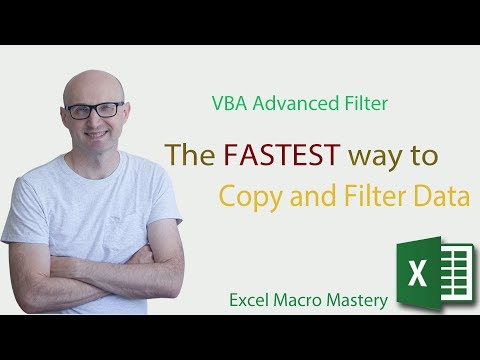 Видео: VBA Advanced Filter — САМЫЙ БЫСТРЫЙ способ копирования и фильтрации данных
