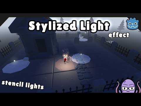 Видео: Стилизованный свет | Эффекты трафарета Godot