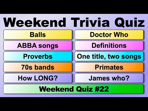 Видео: ВИКТОРИНА НА ВЫХОДНЫЕ! 50 вопросов для проверки ваших общих знаний!