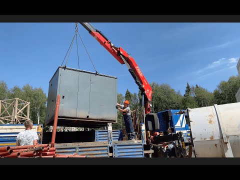 Видео: КМУ Fassi на базе Камаза. Работа