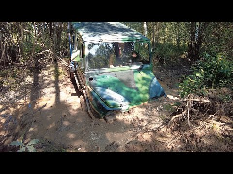 Видео: Дизельный ЛуАЗ-969 на квадрорезине и шестернями 2.0 тестируем на жестком бездорожье!!!