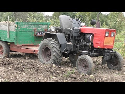 Видео: Подробный обзор самодельного трактора с двигателем Д-21