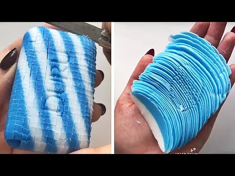 Видео: Асмр мыло резки | Удовлетворительное видео ASMR #7