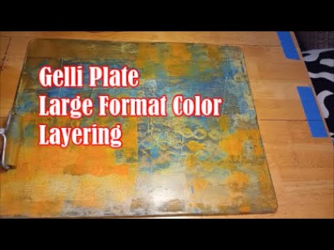 Видео: Развлечения с пластиной Gelli: наложение слоев большого формата