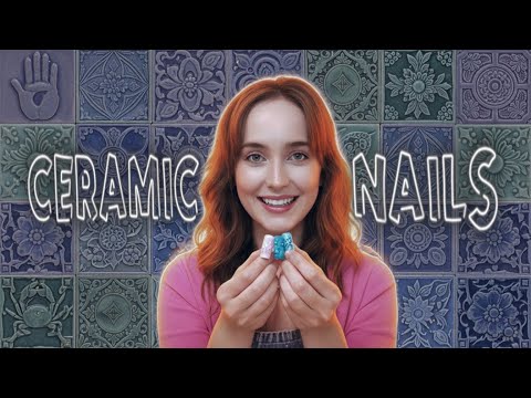 Видео: НОВЫЙ ТРЕНД КЕРАМИЧЕСКИЕ НОГТИ | корейский дизайн | ceramic tile nails 
