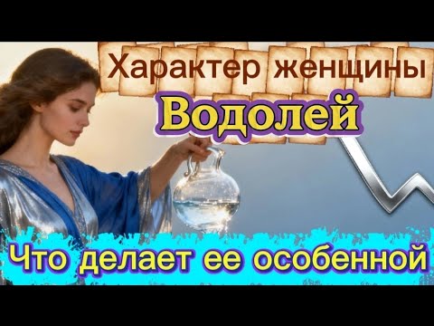 Видео: Характер женщины Водолей. Что делает её особенной.