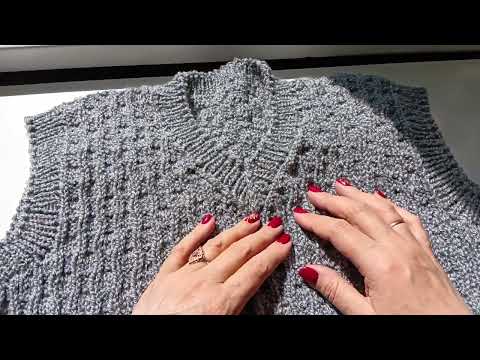 Видео: Связала за неделю.Жилет мужской.