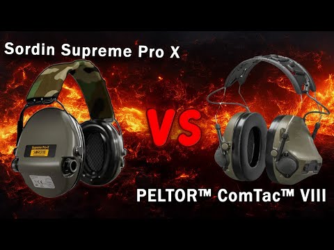 Видео: Sordin Supreme Pro X проти Peltor Comtac VIII — який активний захист слуху кращий?