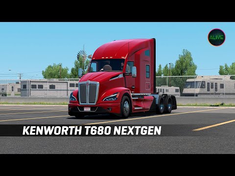 Видео: KENWORTH T680 NEXTGEN - ОБЗОР МОДА ДЛЯ ATS 1.42