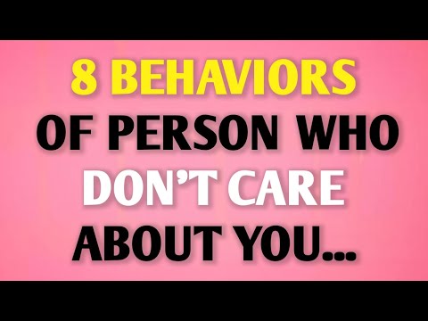 Видео: 8 ПОВЕДЕНИЯ ЧЕЛОВЕКА, КОТОРОМУ ВАС НЕ ВАЖНО || Факты о психологии