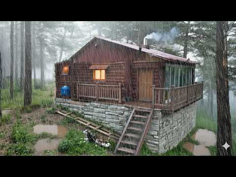 Видео: Мужчина покупает заброшенную деревянную хижину 25 лет назад, ремонтирует её и прячется в ней.