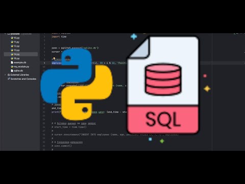 Видео: SQLite в Python: Ускоряем INSERT-запрос