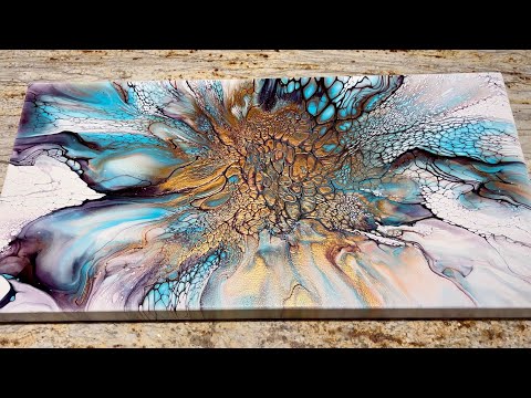 Видео: 334. Не удалось! Успешно справился! КРАСИВЫЙ флюид-арт на 12х24. 3/3 в серии Violet Oxide