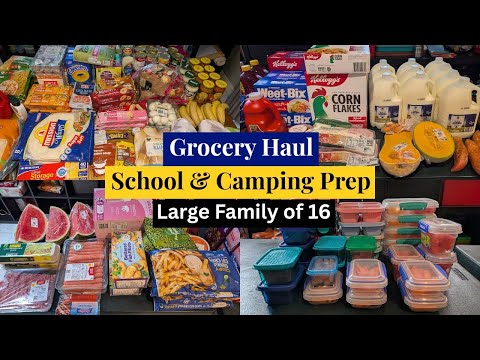 Видео: ЕЩЁ 2 НЕДЕЛЬНЫХ ПОКУПОК | ПОДГОТОВКА К ШКОЛЕ И ПОХОДУ В ПОХОД | Большая семья из 16 человек