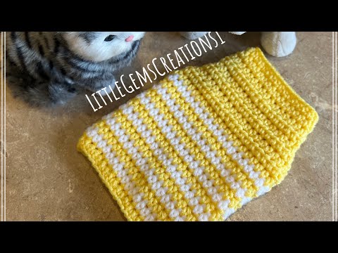 Видео: Полосатый свитер для маленькой собаки/кошки