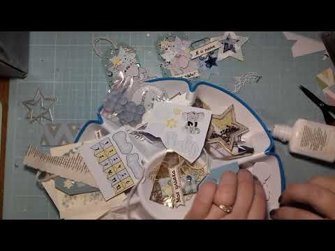 Видео: Скрапбукинг.Декор для альбома из обрезков бумаги.