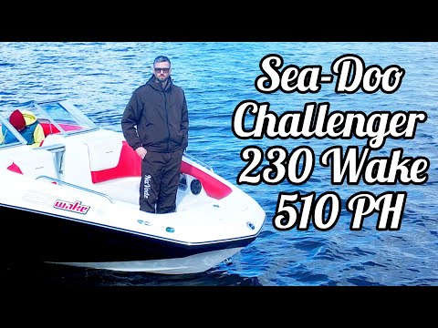Видео: Sea-Doo BRP Challenger 230 Wake 510 обзор катера на водометах
