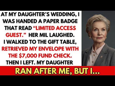 Видео: На свадьбе моей дочери мне вручили бумажный бейджик с надписью «Гость с ограниченным доступом». З...