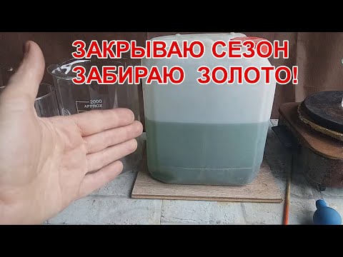 Видео: ЗОЛОТО ИЗ ОТСТОЙНИКА? ЗАКРЫВАЮ СЕЗОН 2025!