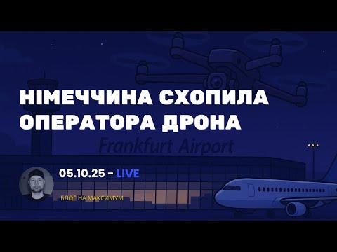 Видео: 🇩🇪 ✈️ Німеччина Затримала Оператора Дрона, Що Літав над Аеропортом Франкфурта  #БПЛА #Росія #Війна