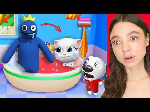 Видео: СИНИЙ хочет СЪЕСТЬ Говорящего Тома и Друзей! ВСЕ ГОВОРЯЩИЕ ДРУЗЬЯ В БЕДЕ