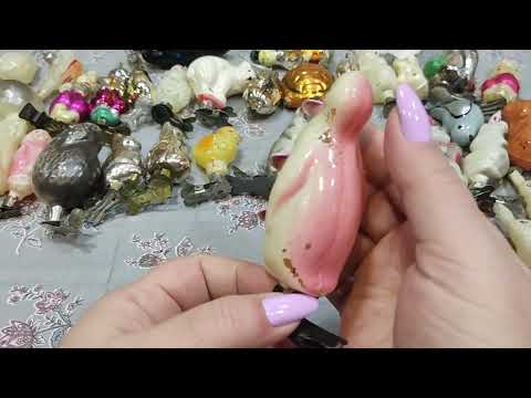 Видео: Выпуск 34 коллекционные советские ёлочные игрушки 