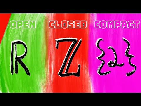 Видео: Определение открытых, замкнутых и компактных множеств | Упражнения по реальному анализу