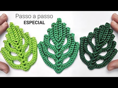 Видео: Лист для вязания крючком — Низкое вязание крючком