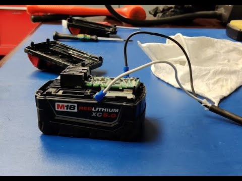 Видео: Milwaukee M18 5ah плохой аккумулятор 5- отремонтирован