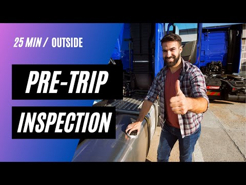 Видео: Предрейсовый осмотр для получения водительских прав класса А (CDL) менее чем за 25 минут