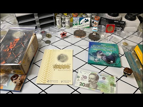 Видео: Стрім. Мешканці морських глибин. Рік коня. Банкноти 30 років незалежності. Розпаковка.