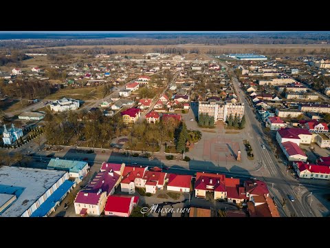 Видео: Щучин - город авиаторов, в лучах яркого заката. Увидим то, что видят лётчики: даже больше и лучше.