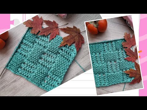 Видео: Красивые секции в шахматном порядке спицами 🙋‍♀️❤️🍁knitting pattern. 