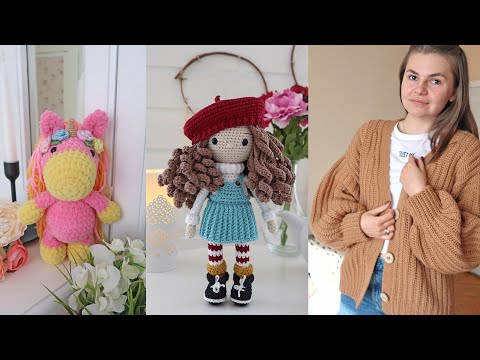 Видео: Что я связала за последнее время: кардиган, топ, куклы