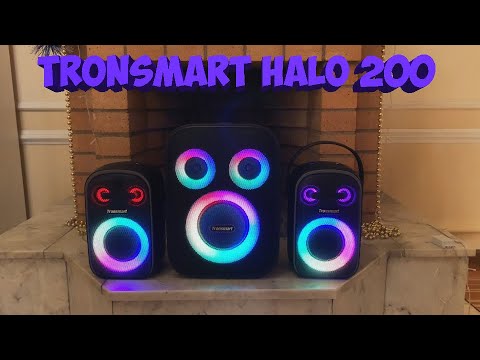 Видео: МОЩНАЯ БЛЮТУЗ КОЛОНКА Tronsmart Halo 200 С ДВУМЯ МИКРОФОНАМИ