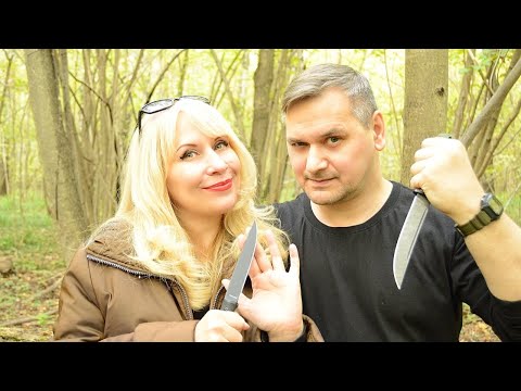 Видео: Нож Смерш М622 Нокс на тесте в лесу!⛺🔥🔪