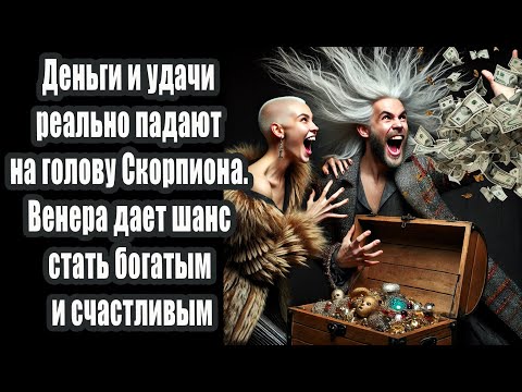 Видео: Деньги и удачи реально падают на голову Скорпиона. Венера дает шанс стать богатым и счастливым