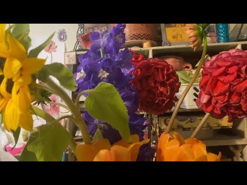 Видео: Создание цветочных принтов на ткани 🌺