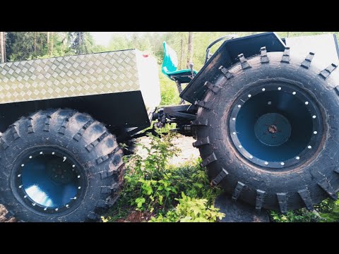 Видео: Супер мощный вездеход на шинах КрАЗ ви-3