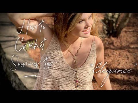 Видео: ВЯЖЕМ ПРОСТУЮ МАЕЧКУ КРЮЧКОМ / ТОП “ÉLÉGANCE” / HOW TO CROCHET SUMMER TOP