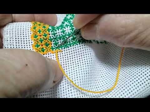 Видео: Колодочка комбінованими швами (хрестики і петельний шов), з@няття 408