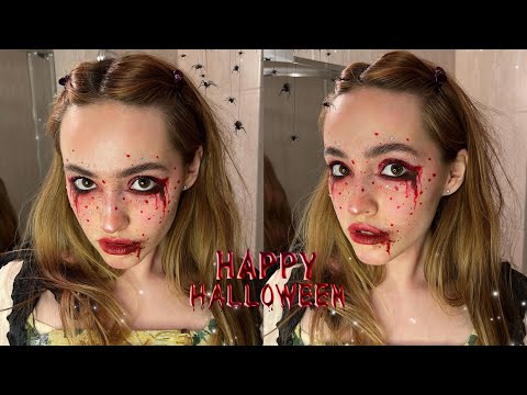 Видео: Halloween makeup♡ легкий макияж на Хеллоуин ♡ вы будете блистать ♡