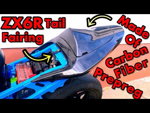 Видео: Хвостовые обтекатели из углеродного волокна — сборка ZX6R, часть 5