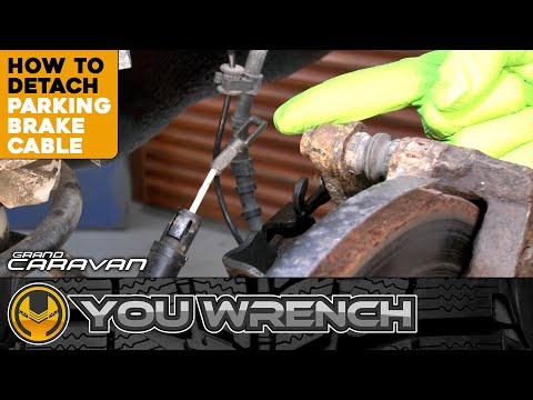 Видео: Как отсоединить трос стояночного тормоза — Grand Caravan (2008–2020) и Town & Country