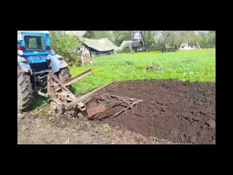Видео: 🔥Как пахать маленький огород большим трактором!