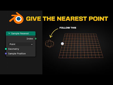Видео: Как использовать SAMPLE NEAREST в узлах геометрии Blender